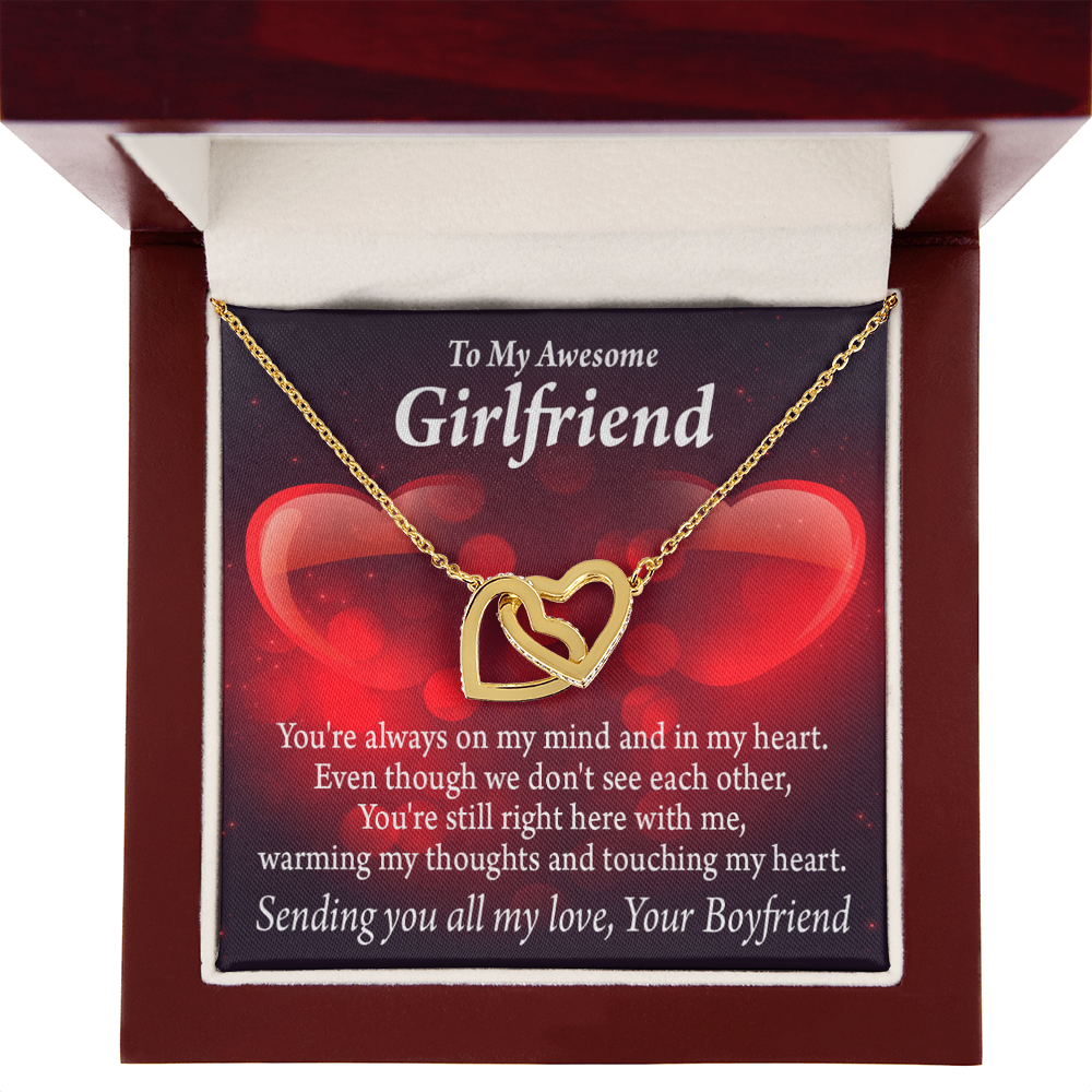 To My Girlfriend You Always Warm My Thoughts Inseparable Necklace-Express Your Love Gifts