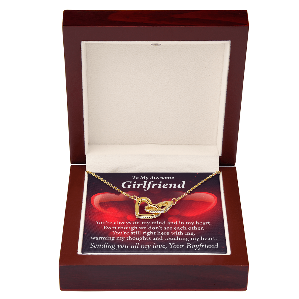 To My Girlfriend You Always Warm My Thoughts Inseparable Necklace-Express Your Love Gifts