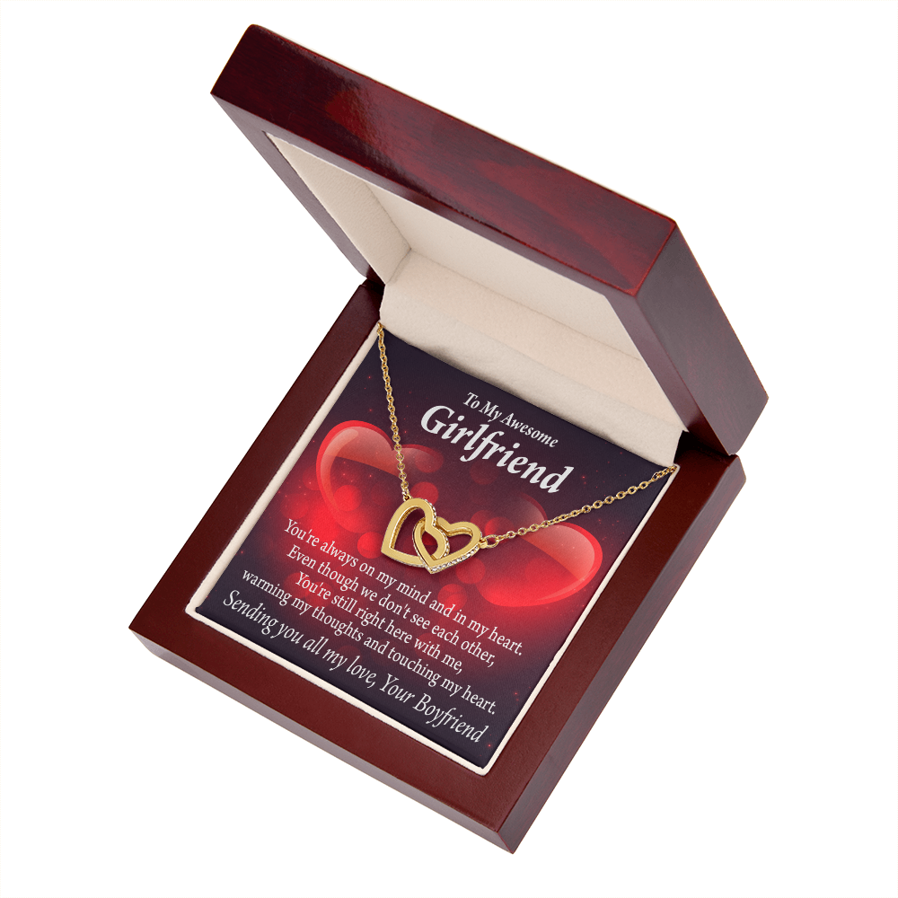 To My Girlfriend You Always Warm My Thoughts Inseparable Necklace-Express Your Love Gifts