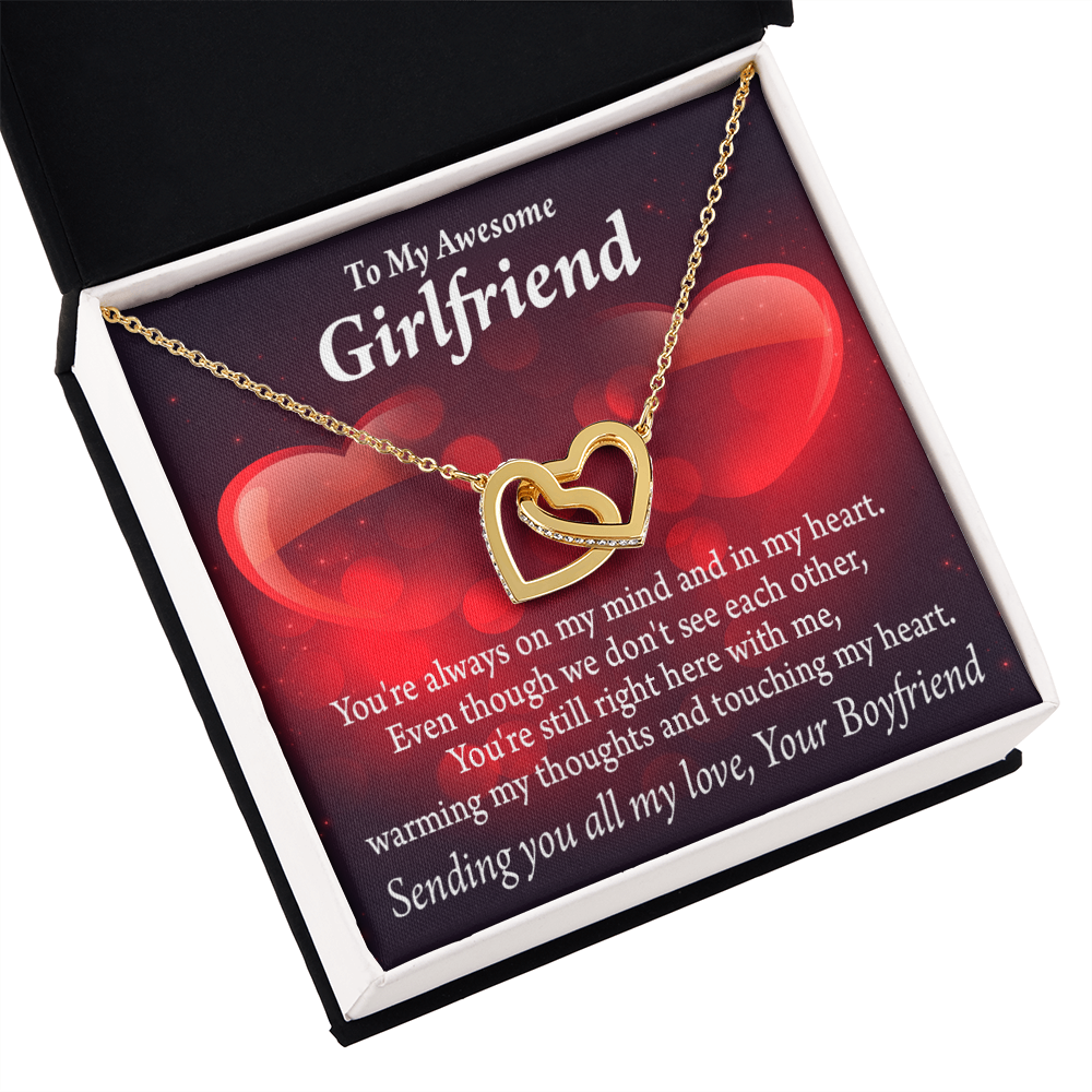 To My Girlfriend You Always Warm My Thoughts Inseparable Necklace-Express Your Love Gifts
