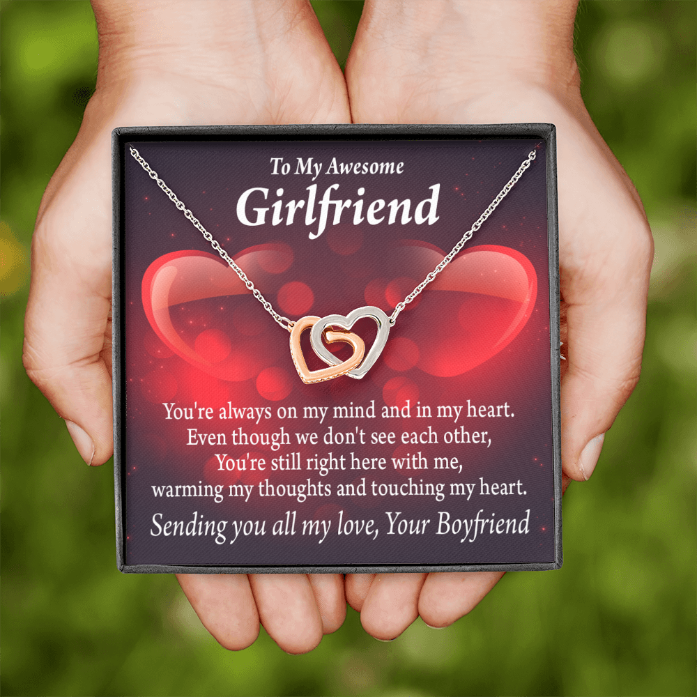 To My Girlfriend You Always Warm My Thoughts Inseparable Necklace-Express Your Love Gifts