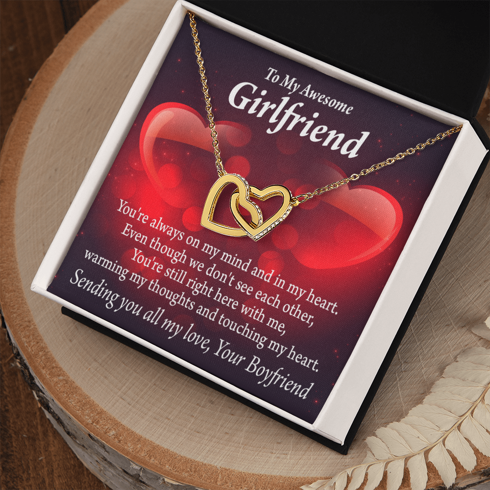 To My Girlfriend You Always Warm My Thoughts Inseparable Necklace-Express Your Love Gifts