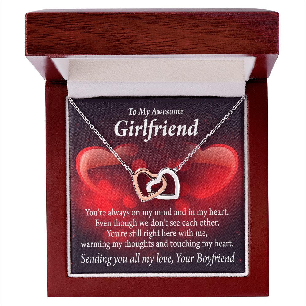 To My Girlfriend You Always Warm My Thoughts Inseparable Necklace-Express Your Love Gifts