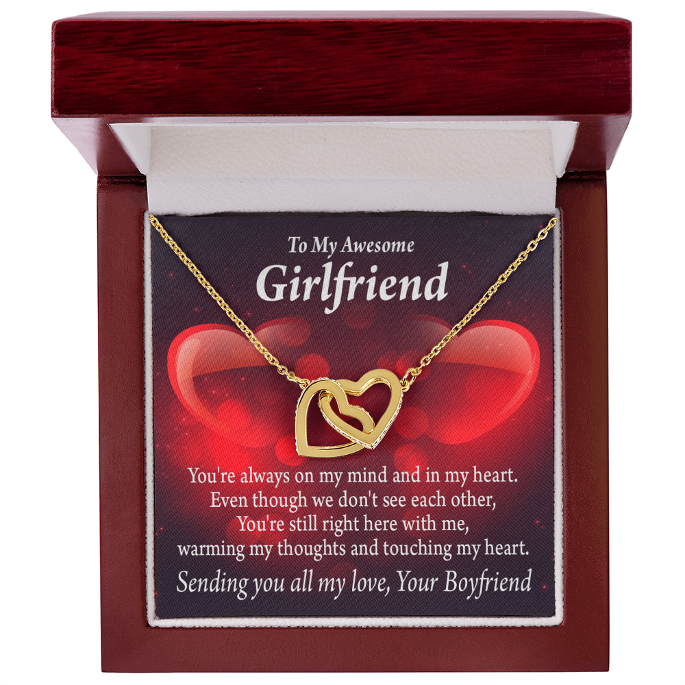 To My Girlfriend You Always Warm My Thoughts Inseparable Necklace-Express Your Love Gifts
