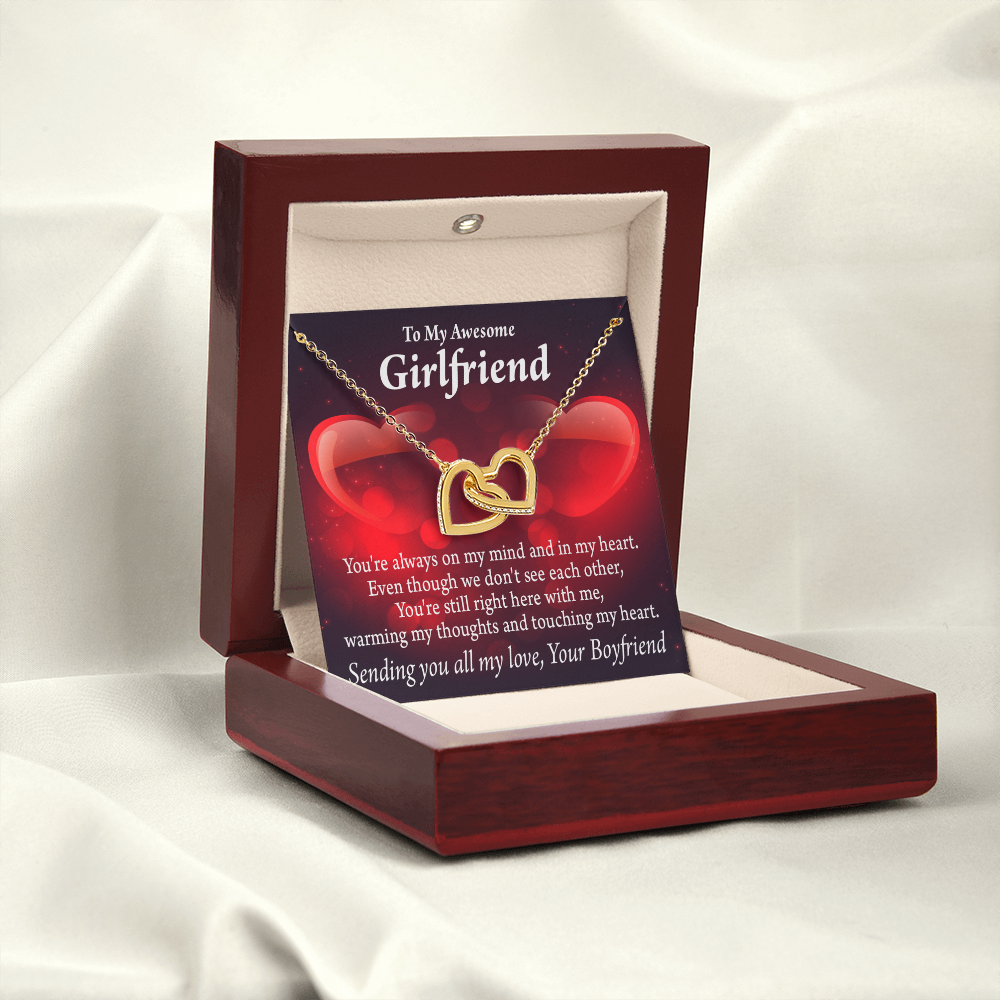 To My Girlfriend You Always Warm My Thoughts Inseparable Necklace-Express Your Love Gifts