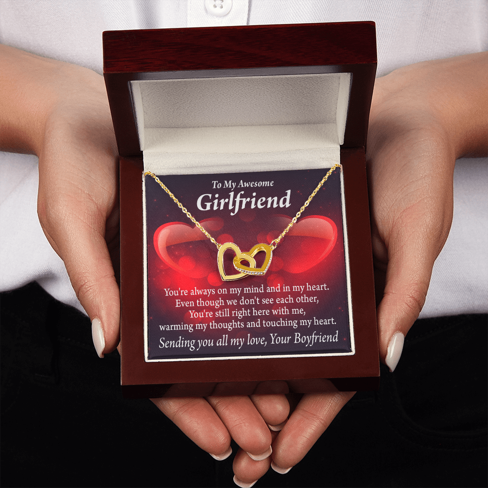 To My Girlfriend You Always Warm My Thoughts Inseparable Necklace-Express Your Love Gifts