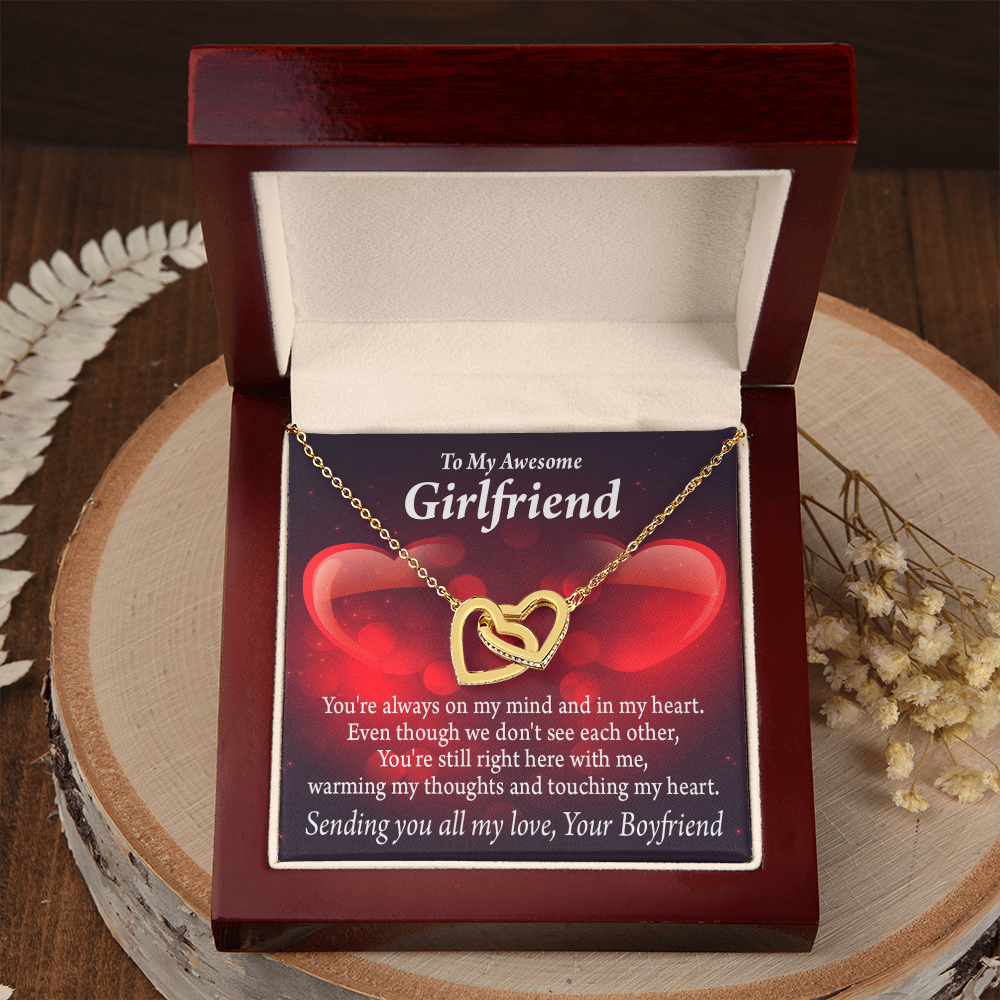 To My Girlfriend You Always Warm My Thoughts Inseparable Necklace-Express Your Love Gifts