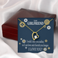 To My Girlfriend You are Cherished Forever Necklace w Message Card-Express Your Love Gifts