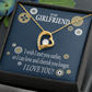 To My Girlfriend You are Cherished Forever Necklace w Message Card-Express Your Love Gifts
