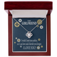 To My Girlfriend You are Cherished Infinity Knot Necklace Message Card-Express Your Love Gifts