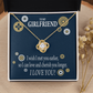 To My Girlfriend You are Cherished Infinity Knot Necklace Message Card-Express Your Love Gifts