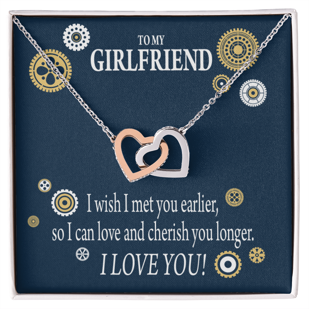 To My Girlfriend You Are Cherished Inseparable Necklace-Express Your Love Gifts