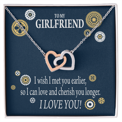 To My Girlfriend You Are Cherished Inseparable Necklace-Express Your Love Gifts