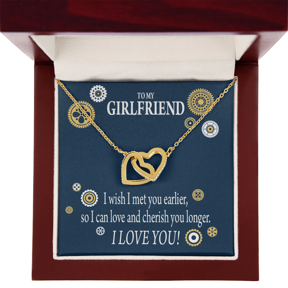 To My Girlfriend You Are Cherished Inseparable Necklace-Express Your Love Gifts
