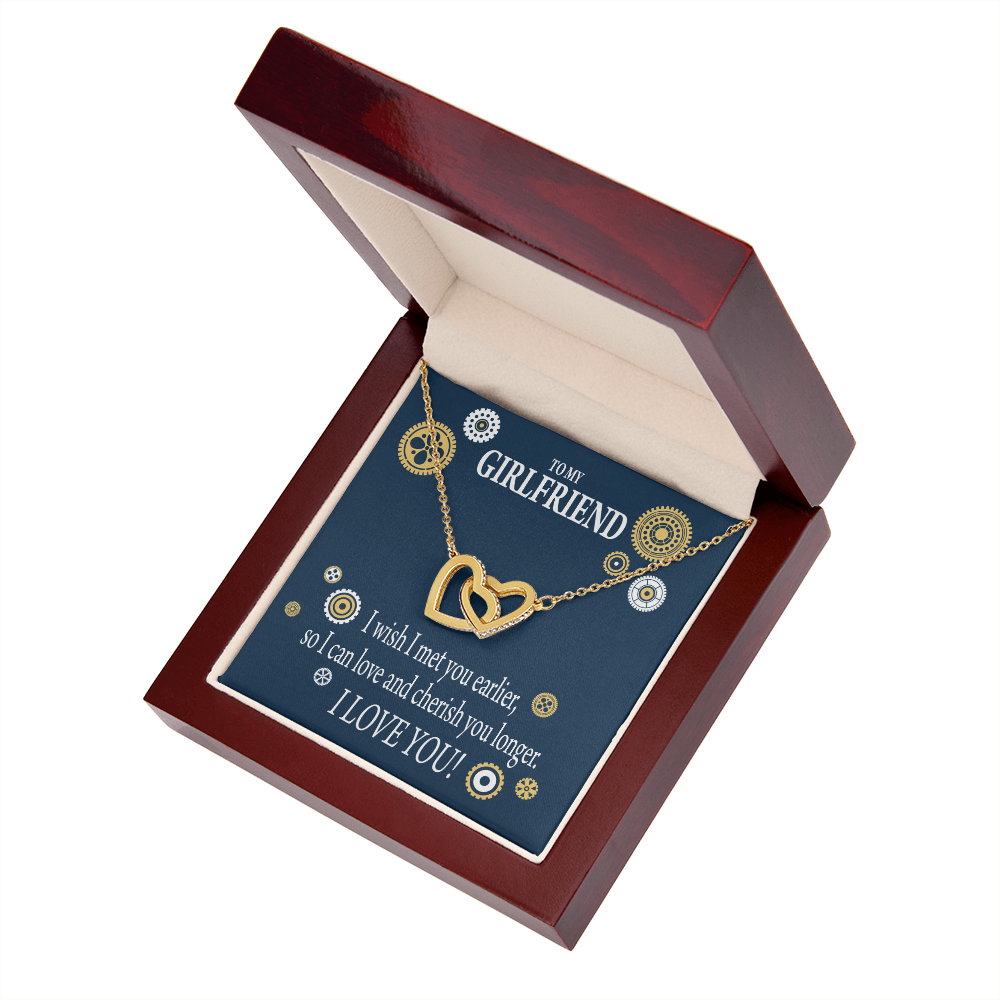 To My Girlfriend You Are Cherished Inseparable Necklace-Express Your Love Gifts