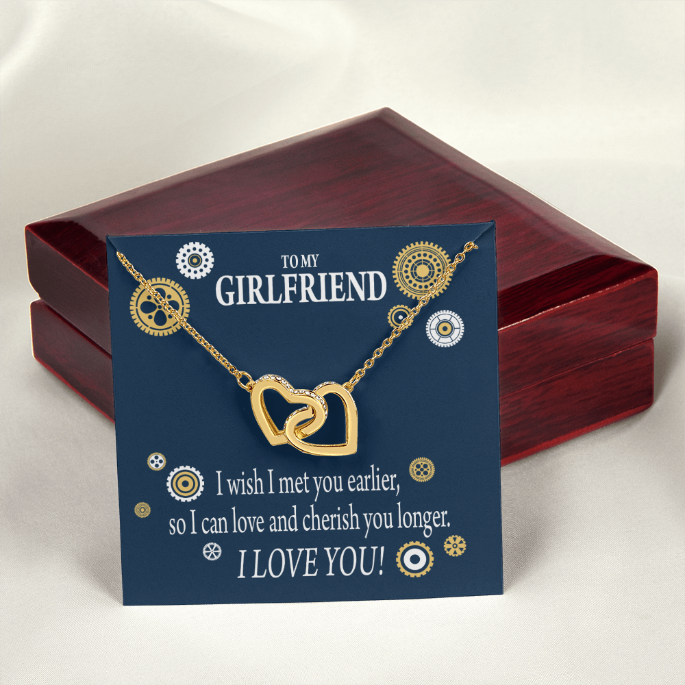 To My Girlfriend You Are Cherished Inseparable Necklace-Express Your Love Gifts