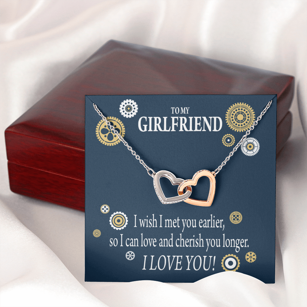 To My Girlfriend You Are Cherished Inseparable Necklace-Express Your Love Gifts