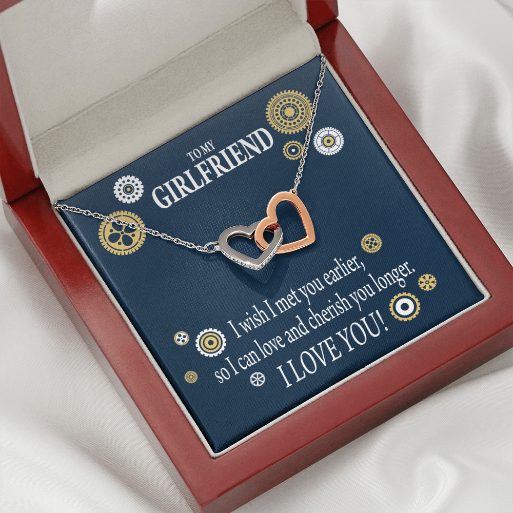 To My Girlfriend You Are Cherished Inseparable Necklace-Express Your Love Gifts
