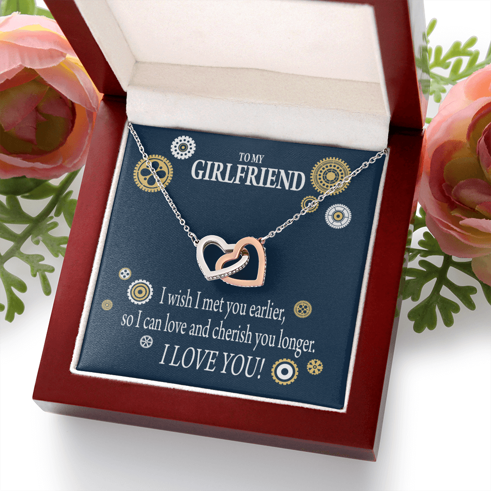 To My Girlfriend You Are Cherished Inseparable Necklace-Express Your Love Gifts