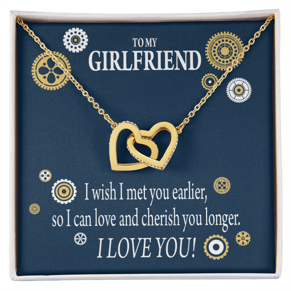 To My Girlfriend You Are Cherished Inseparable Necklace-Express Your Love Gifts