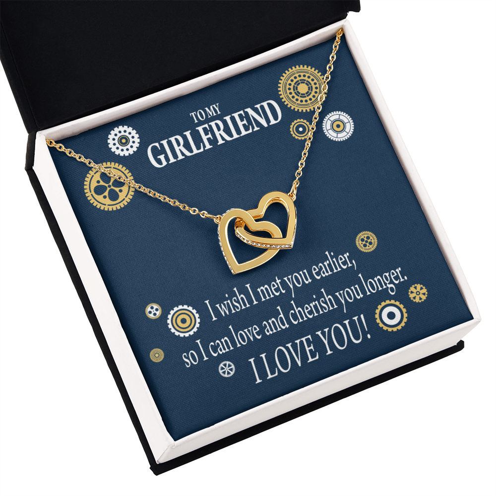 To My Girlfriend You Are Cherished Inseparable Necklace-Express Your Love Gifts