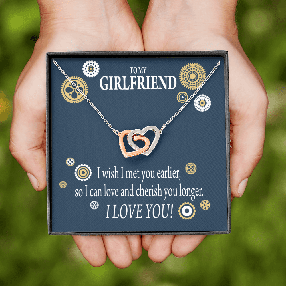 To My Girlfriend You Are Cherished Inseparable Necklace-Express Your Love Gifts