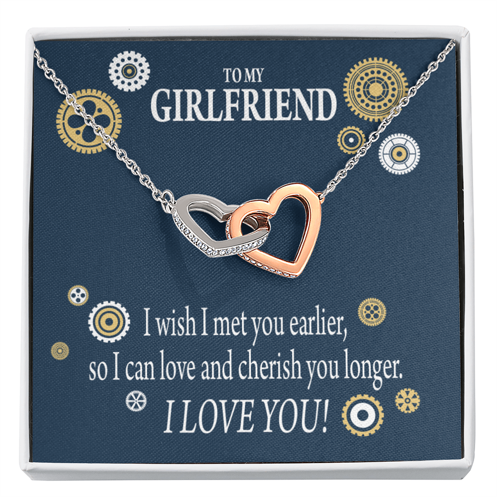 To My Girlfriend You Are Cherished Inseparable Necklace-Express Your Love Gifts