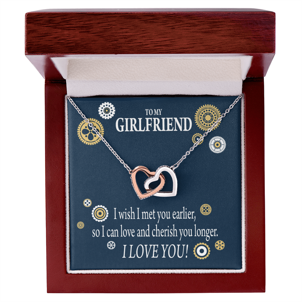 To My Girlfriend You Are Cherished Inseparable Necklace-Express Your Love Gifts