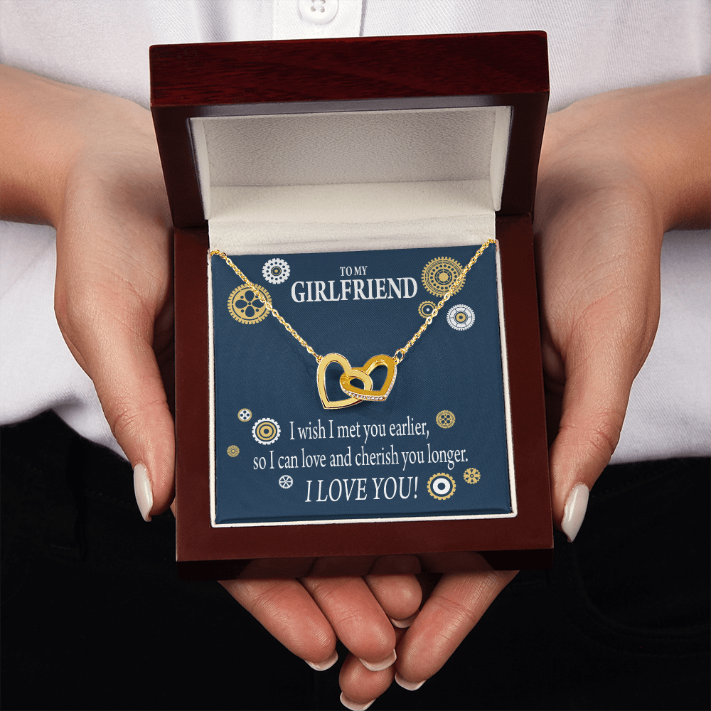 To My Girlfriend You Are Cherished Inseparable Necklace-Express Your Love Gifts