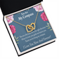 To My Girlfriend You Are My Compass Inseparable Necklace-Express Your Love Gifts