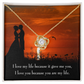 To My Girlfriend You are MY Life Infinity Knot Necklace Message Card-Express Your Love Gifts