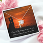 To My Girlfriend You are MY Life Infinity Knot Necklace Message Card-Express Your Love Gifts