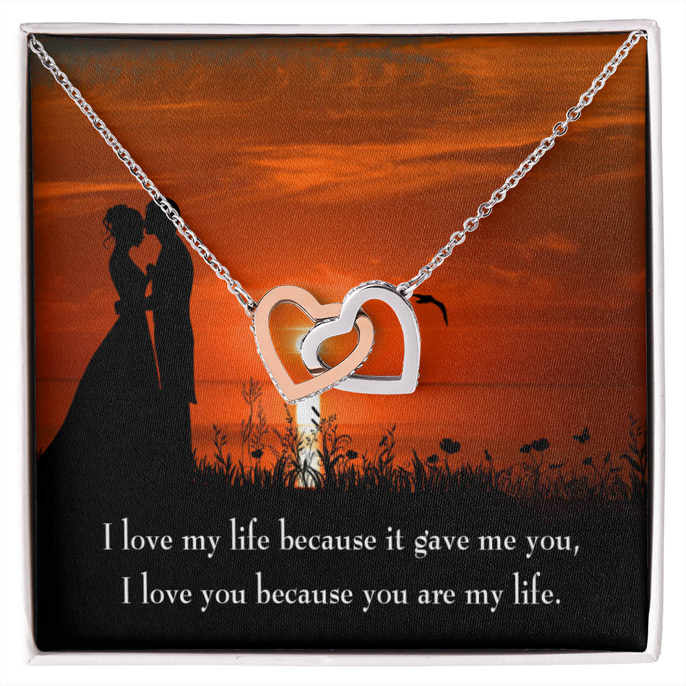 To My Girlfriend You Are My Life Inseparable Necklace-Express Your Love Gifts