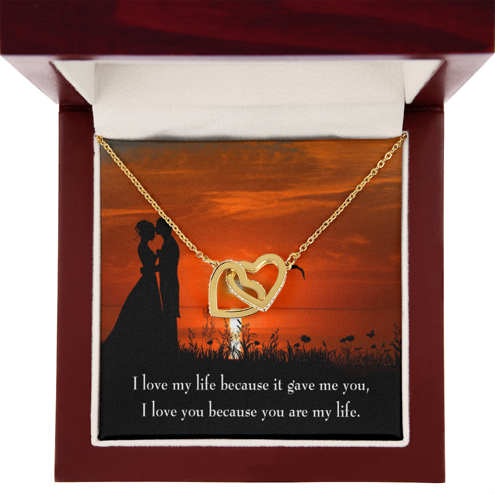 To My Girlfriend You Are My Life Inseparable Necklace-Express Your Love Gifts