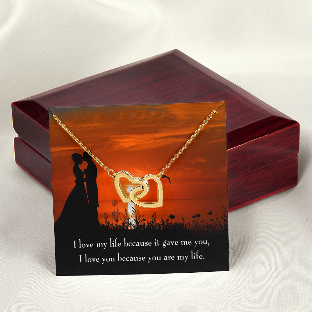 To My Girlfriend You Are My Life Inseparable Necklace-Express Your Love Gifts