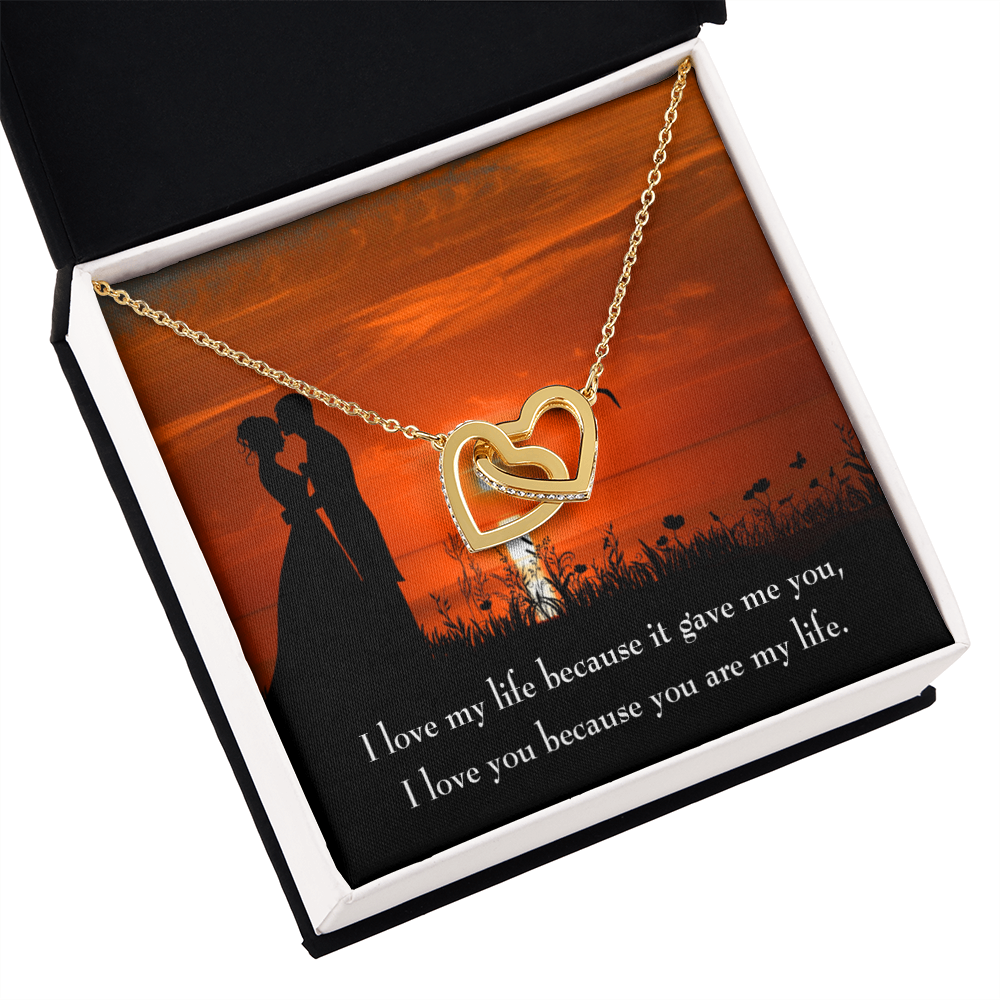 To My Girlfriend You Are My Life Inseparable Necklace-Express Your Love Gifts