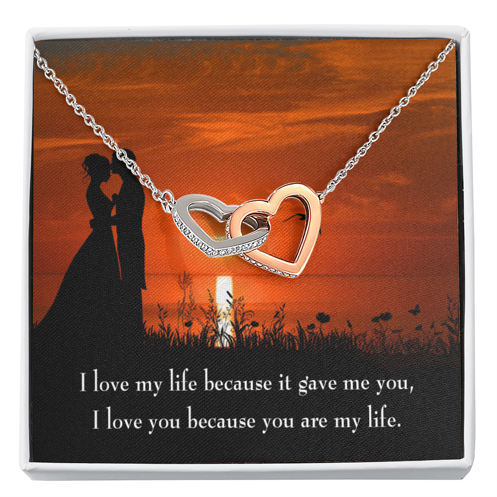 To My Girlfriend You Are My Life Inseparable Necklace-Express Your Love Gifts