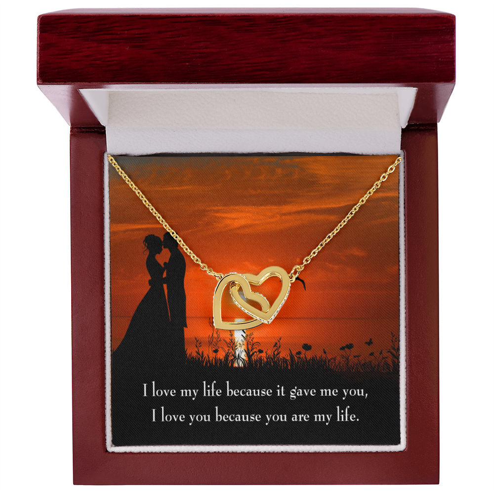 To My Girlfriend You Are My Life Inseparable Necklace-Express Your Love Gifts