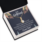 To My Girlfriend You are my Treasure Alluring Ribbon Necklace Message Card-Express Your Love Gifts