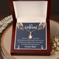 To My Girlfriend You are my Treasure Alluring Ribbon Necklace Message Card-Express Your Love Gifts