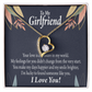 To My Girlfriend You are my Treasure Forever Necklace w Message Card-Express Your Love Gifts