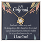To My Girlfriend You are my Treasure Infinity Knot Necklace Message Card-Express Your Love Gifts