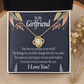 To My Girlfriend You are my Treasure Infinity Knot Necklace Message Card-Express Your Love Gifts
