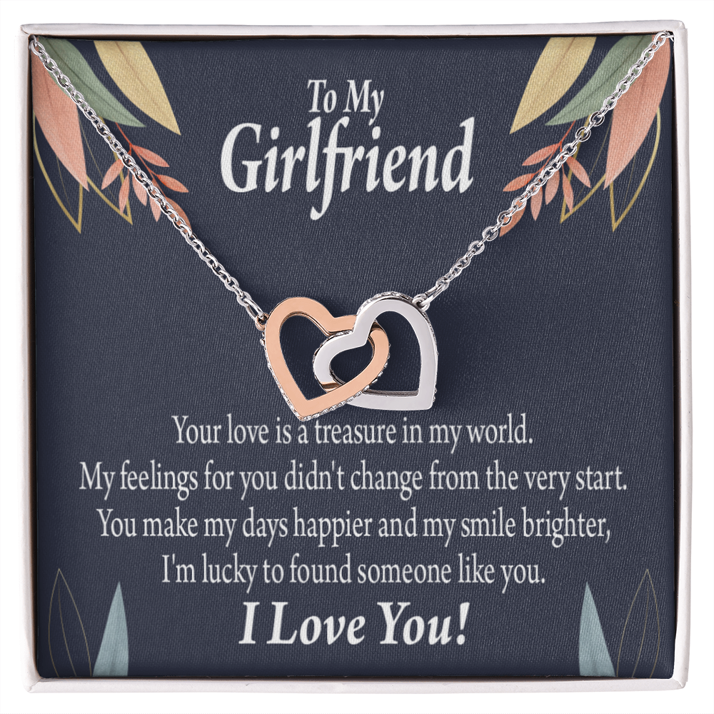 To My Girlfriend You are my Treasure Inseparable Necklace-Express Your Love Gifts