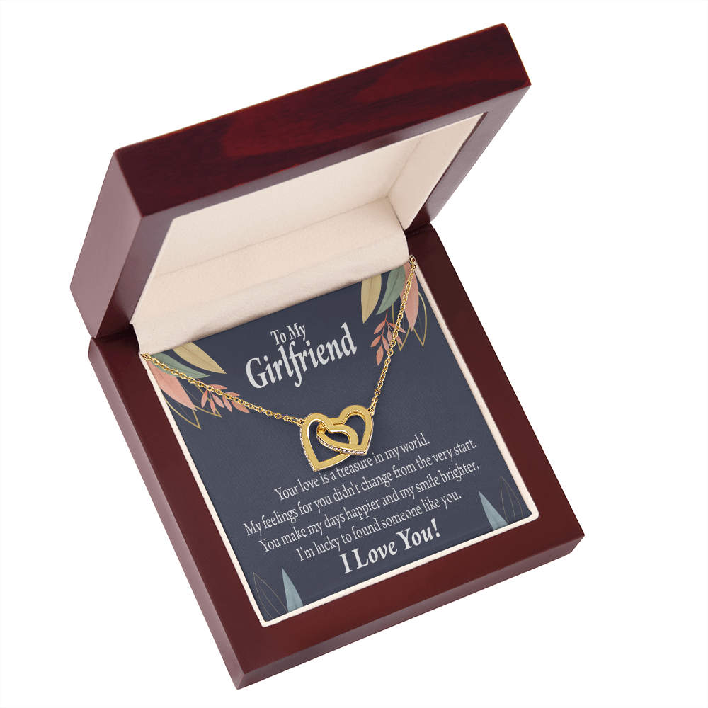To My Girlfriend You are my Treasure Inseparable Necklace-Express Your Love Gifts