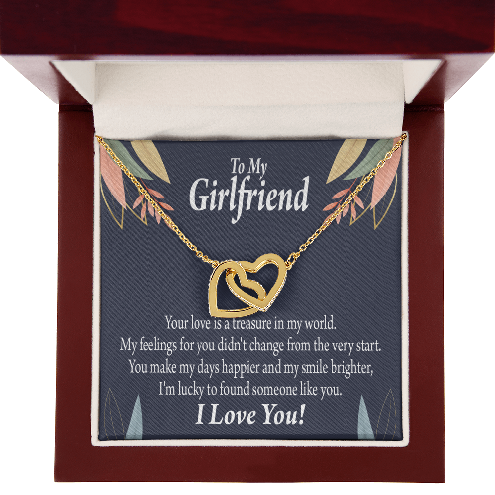To My Girlfriend You are my Treasure Inseparable Necklace-Express Your Love Gifts