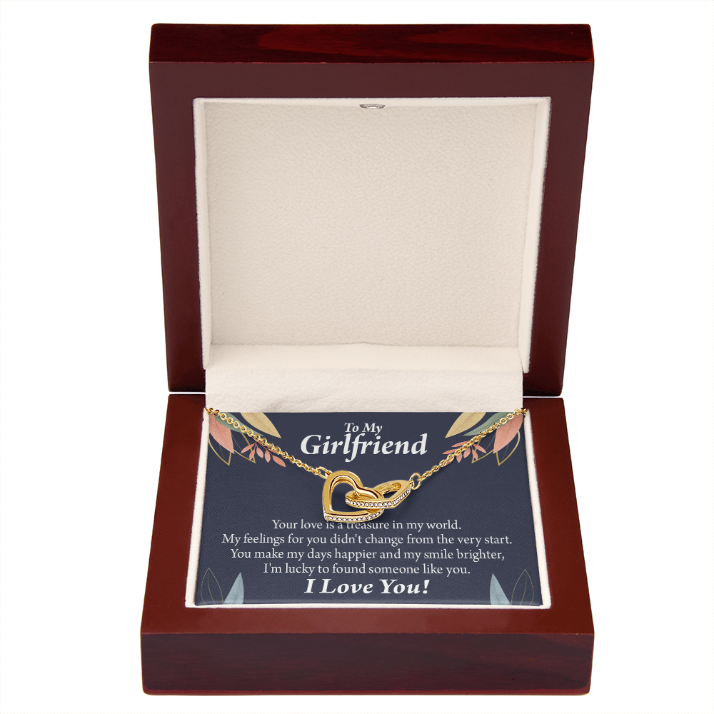 To My Girlfriend You are my Treasure Inseparable Necklace-Express Your Love Gifts