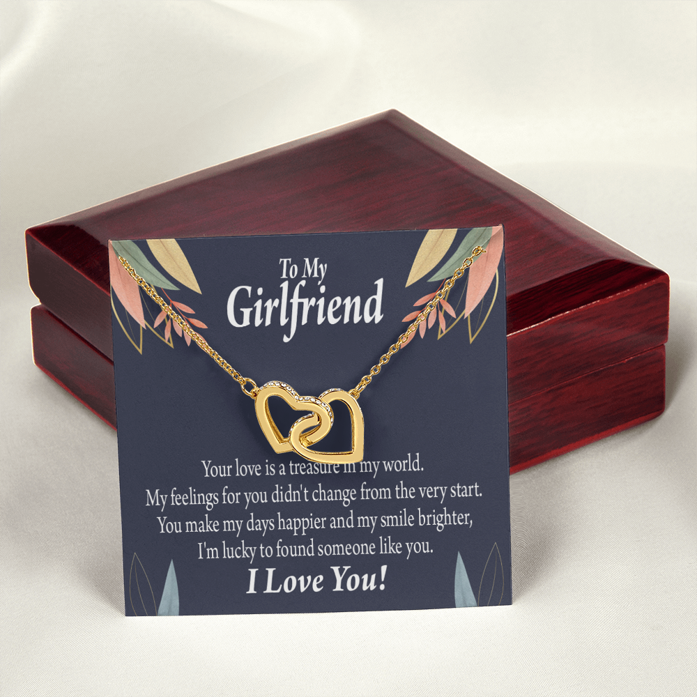 To My Girlfriend You are my Treasure Inseparable Necklace-Express Your Love Gifts