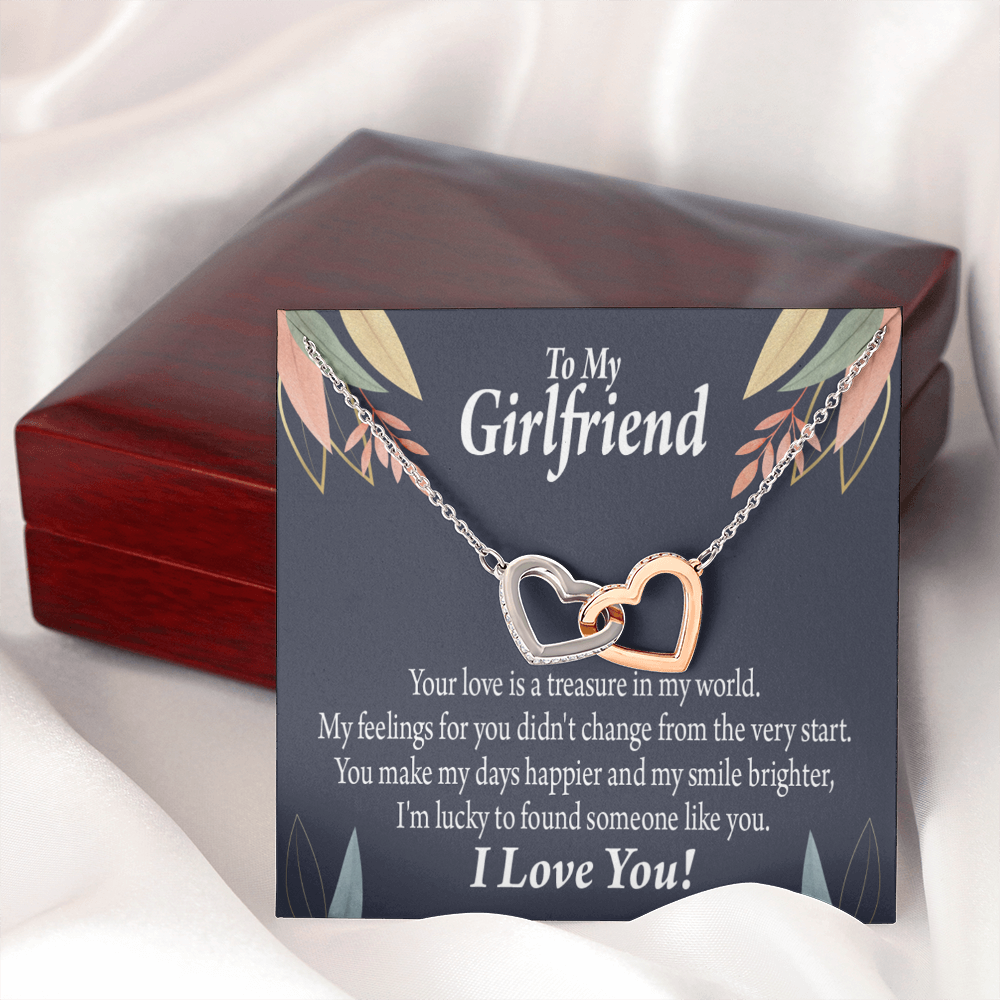 To My Girlfriend You are my Treasure Inseparable Necklace-Express Your Love Gifts