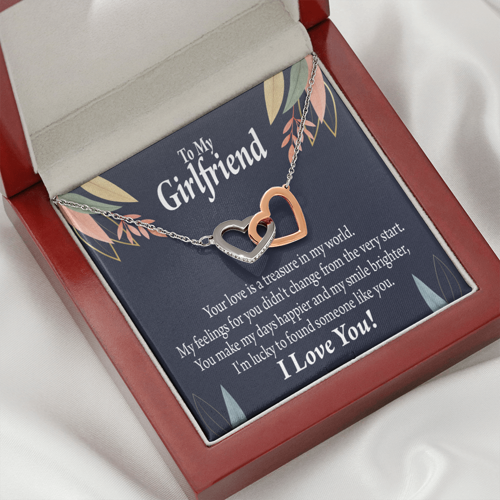 To My Girlfriend You are my Treasure Inseparable Necklace-Express Your Love Gifts